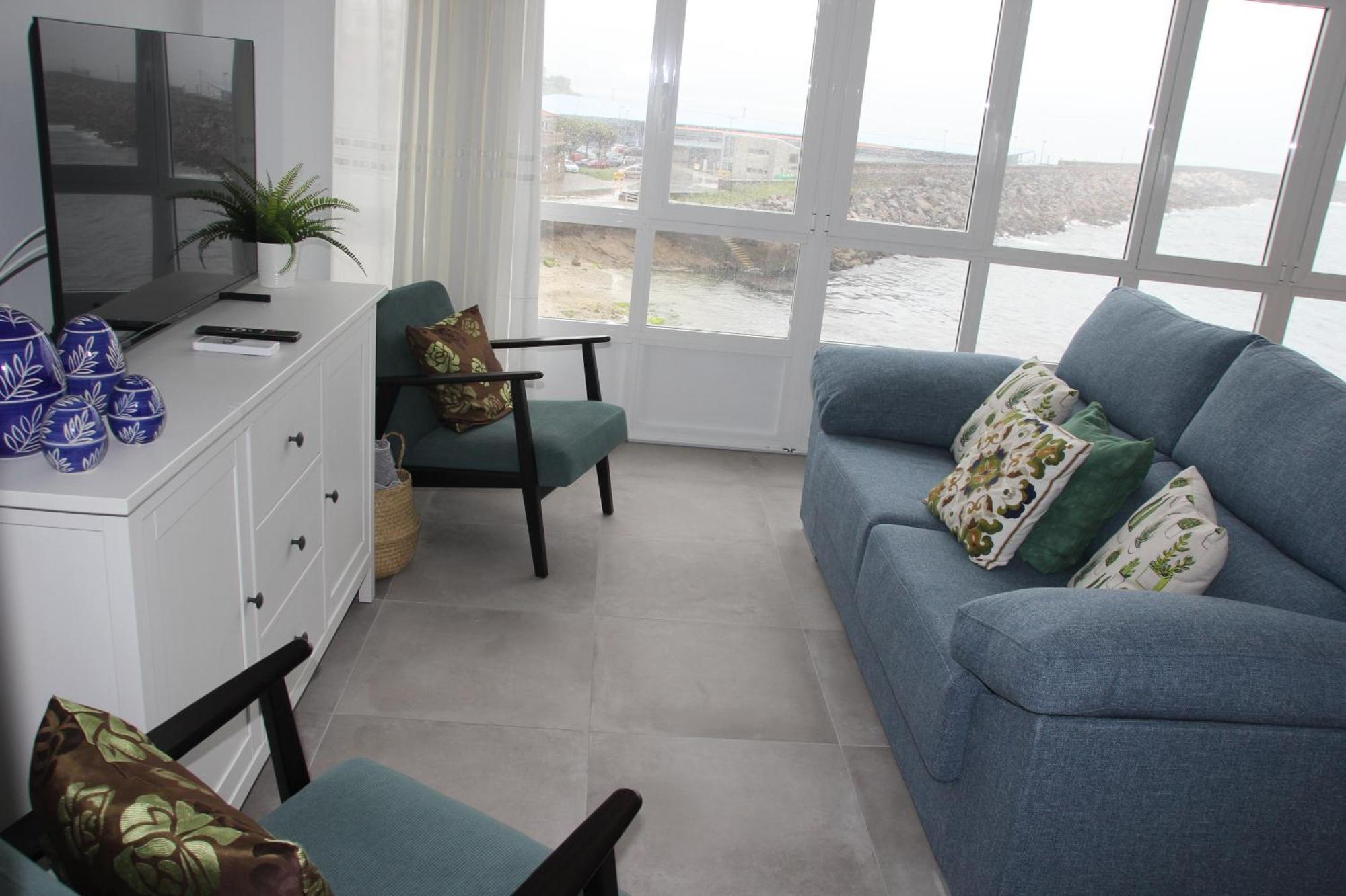 Mirador Playa Ribeira - Fisterra Apartment Bagian luar foto