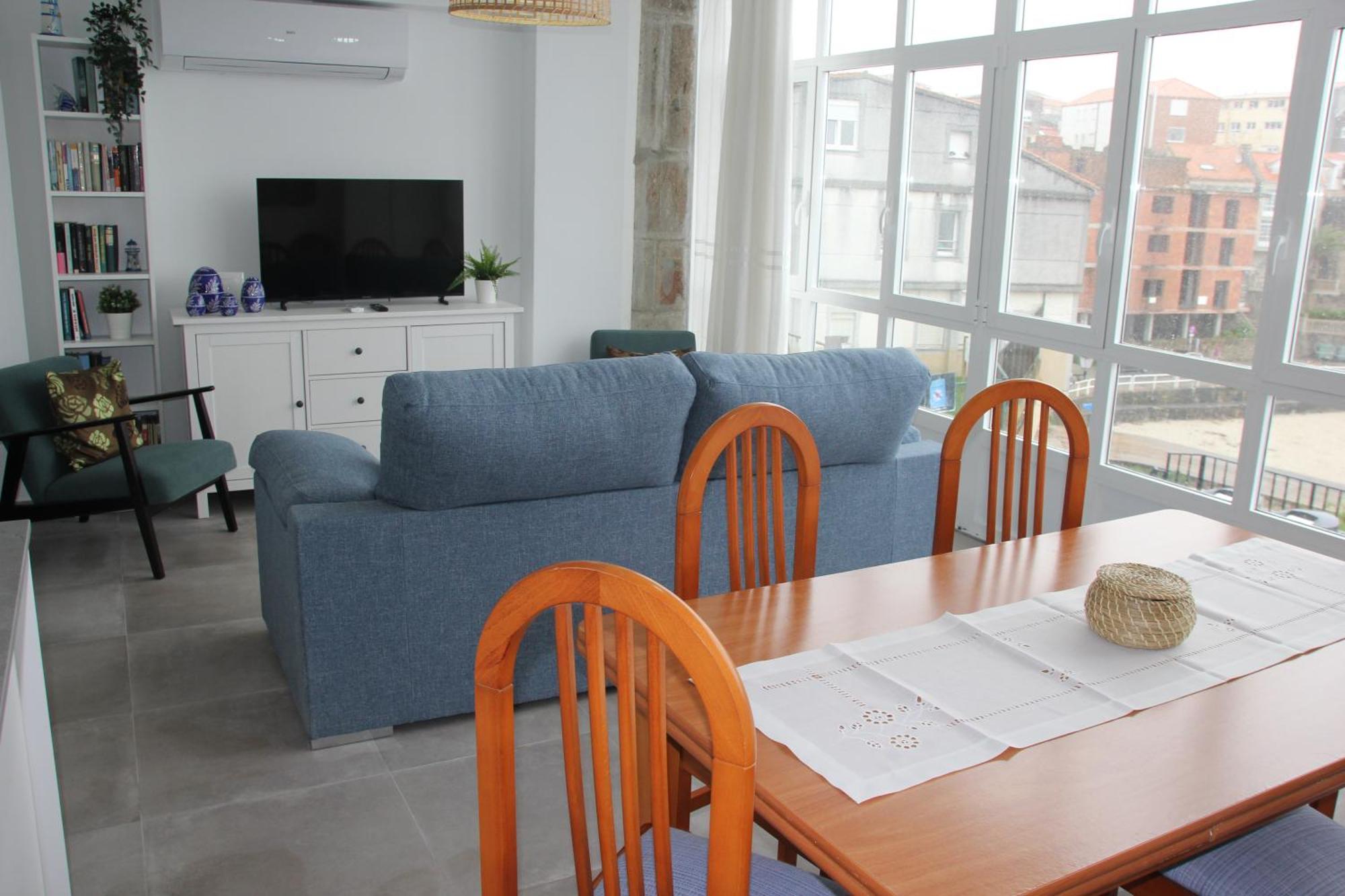 Mirador Playa Ribeira - Fisterra Apartment Bagian luar foto