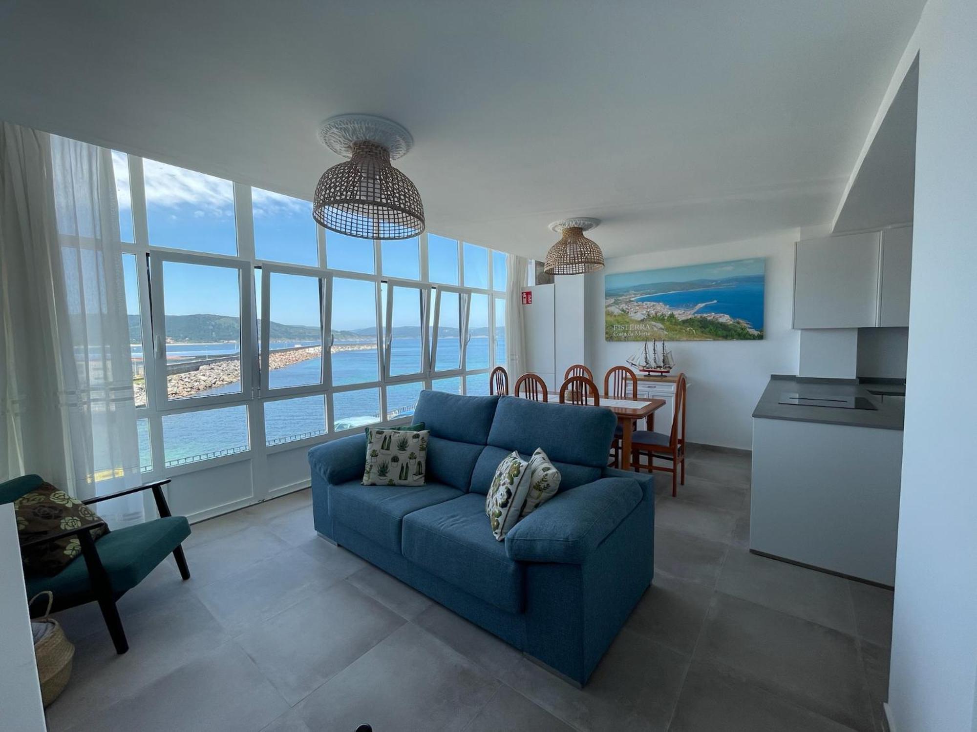 Mirador Playa Ribeira - Fisterra Apartment Bagian luar foto